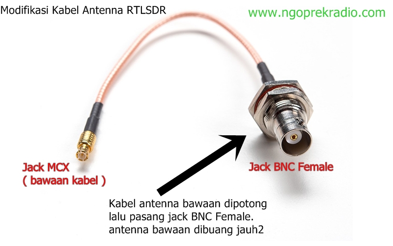 modifikasi kabel RTLSDR
